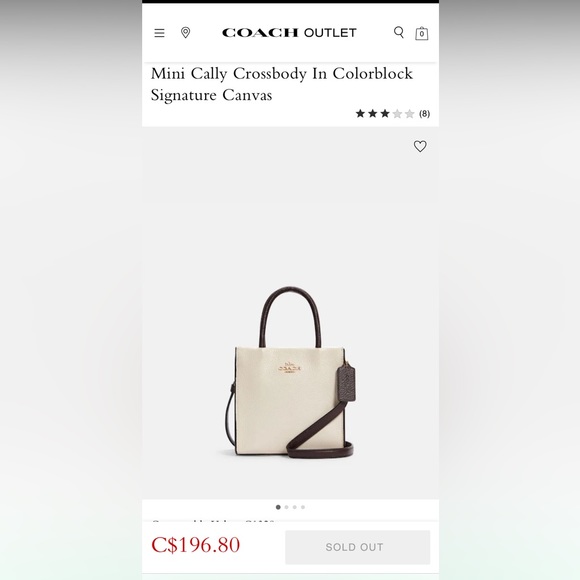 Coach Handbags - BRAND NEW WITH TAGS Mini Cally Crossbody In Colorblock Signature Canvas